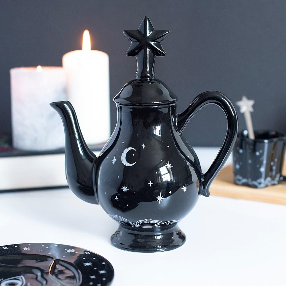 Something Different - Spellbound Sky Teapot - Black/White